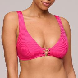 Marie Jo Swim Emly Padded triangle bikini top, color dragon fruit