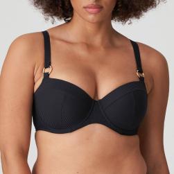 PrimaDonna Swim Sahara Bikini Oberteil unterlegter Außenträger, Farbe schwarz