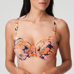 PrimaDonna Swim Melanesia Bikini Oberteil unterlegter Außenträger, Farbe coral flower