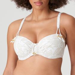 PrimaDonna Swim Sidari Bikini Oberteil unterlegter Außenträger, Farbe white yacht