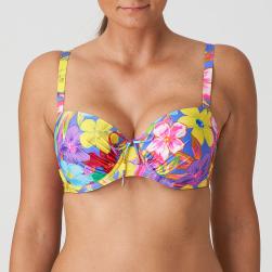 PrimaDonna Swim Sazan Bikini Oberteil unterlegter Außenträger, Farbe blue bloom