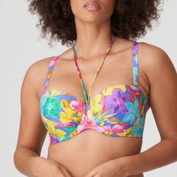 PrimaDonna Swim Sazan Bikini trägerlos unterlegt, Farbe blue bloom