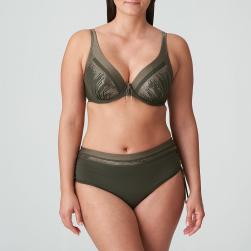 PrimaDonna Swim Aracruz Bikini top half padded deep plunge, color kaki