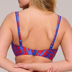 Preview: PrimaDonna Swim Skudai Bikini top balcony padded, color wild stripes