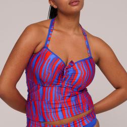Preview: PrimaDonna Swim Skudai Tankini full cup padded, color wild stripes