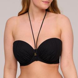 Preview: PrimaDonna Swim Kiruna Bikini top strapless padded, color black