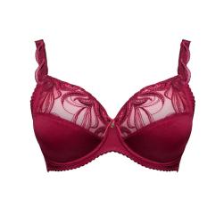 Ulla Lingerie Féminine wired bra  Carmen B-G cup, color bordeaux