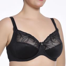 Ulla Lingerie Féminine bra Carmen cup D-G, color black