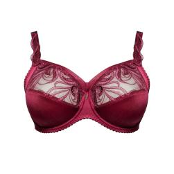 Ulla Lingerie Féminine wired bra  Carmen H-L cup, color bordeaux