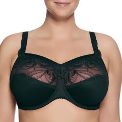 Ulla Lingerie Féminine bra Carmen cup K-L, color black