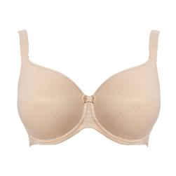 Ulla Lingerie Féminine Meghan bra foam cup with covered molding D-L cup, color biscuit