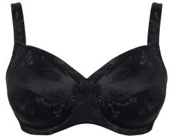 Ulla Lingerie Féminine wired bra Viola cup K-L, color black