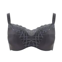 Ulla Lingerie Féminine Bralette Mara Cup D-L, Farbe anthrazit