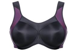 Ulla Lingerie Féminine sport wired bra Sydney cup F-G, color navy pink