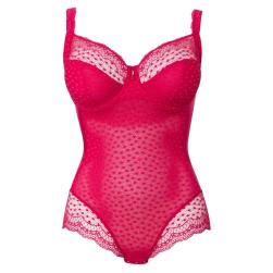 Preview: Ulla Lingerie Féminine Josy Body Cup B-G, Farbe kirsch